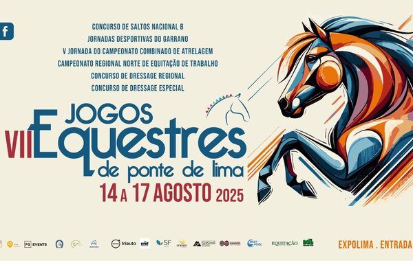 Cartaz VII Jogos Equestres de Ponte de Lima