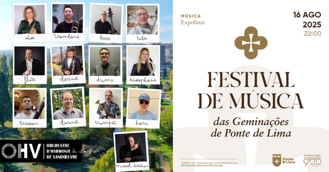 Cartaz Festival de Música das Geminações de Ponte de Lima