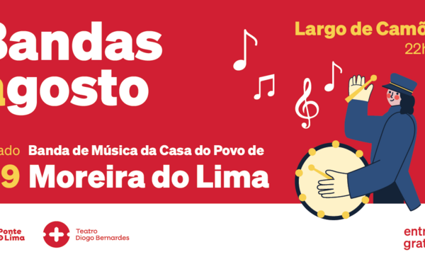 Cartaz da Banda de Música da Casa do Povo de Moreira do Lima