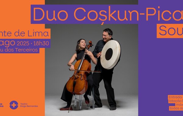 Cartaz espetáculo Duo Coskun-Picas