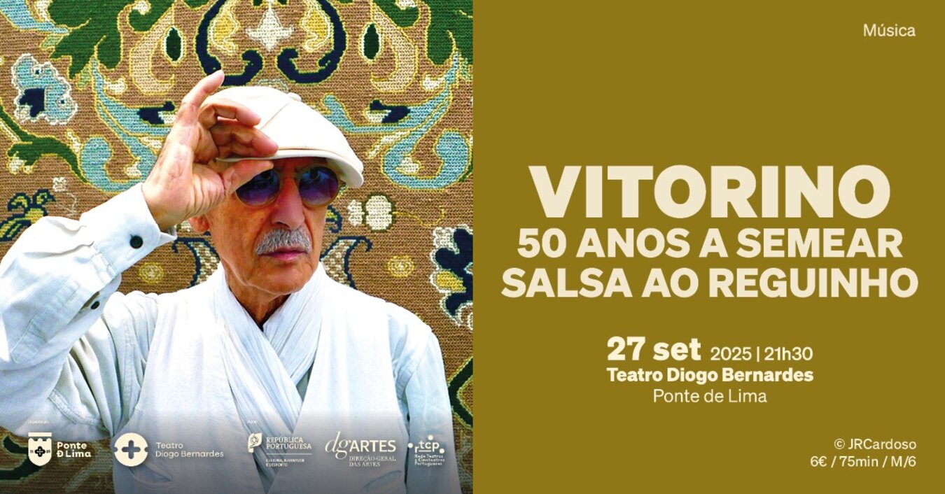 Cartaz Vitorino – 50 Anos a Semear Salsa ao Reguinho