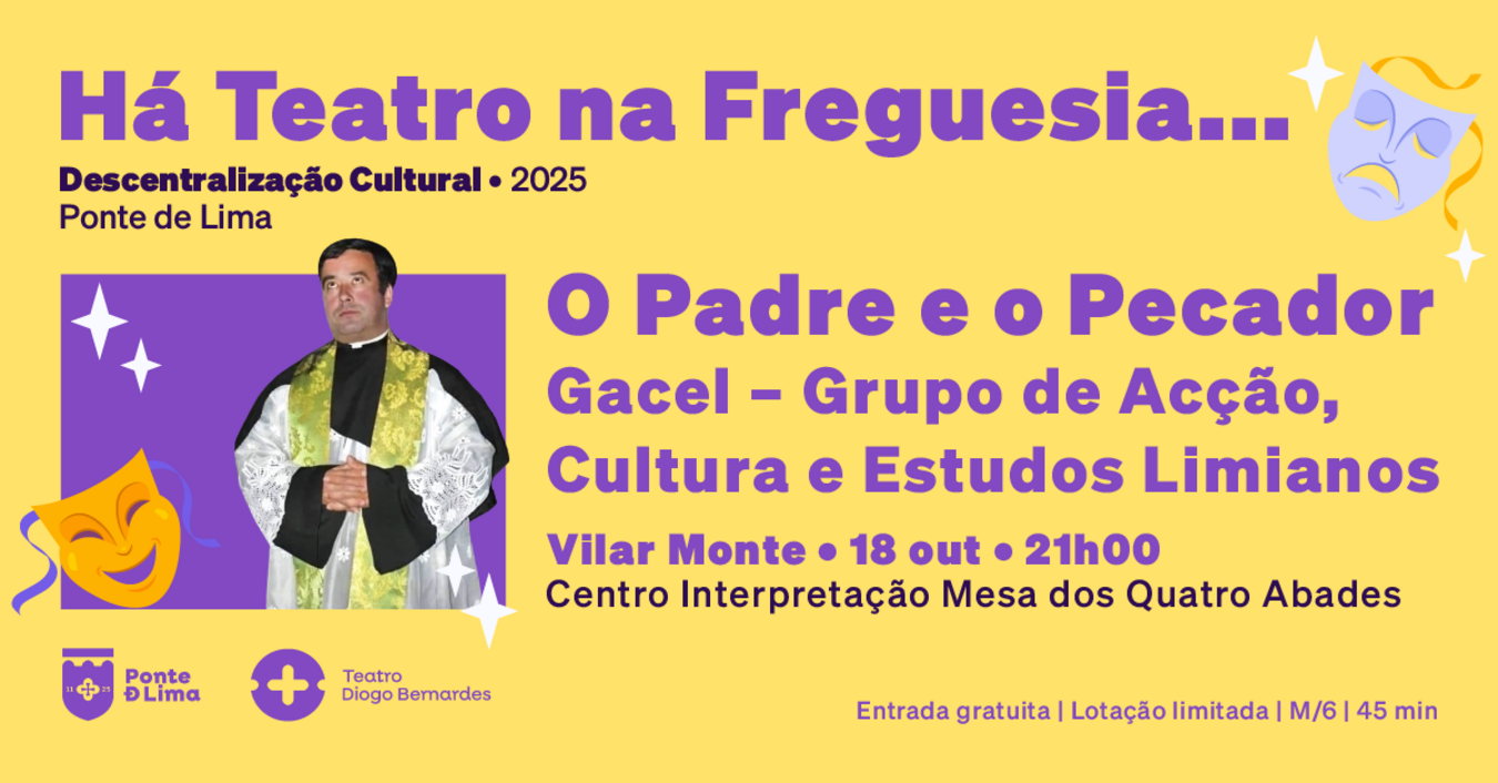 Cartaz Há Teatro na Freguesia... Vilar do Monte