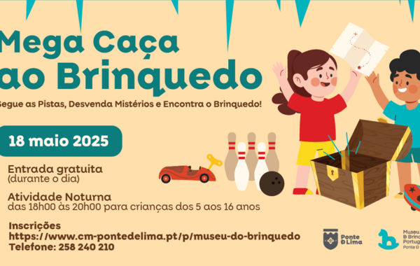 Cartaz da Mega Caça ao Brinquedo