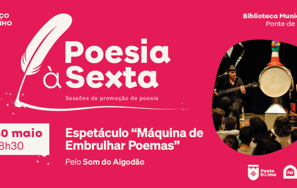 Cartaz Música e Poesia para Crianças e Famílias em Ponte de Lima
