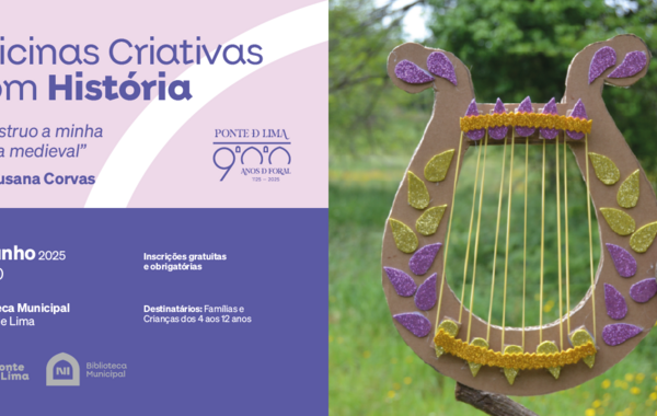 Cartaz Oficinas Criativas com História