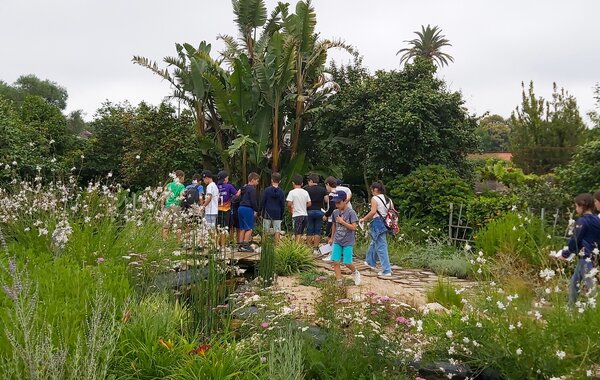 Alunos em visita ao Festival Internacional de Jardins