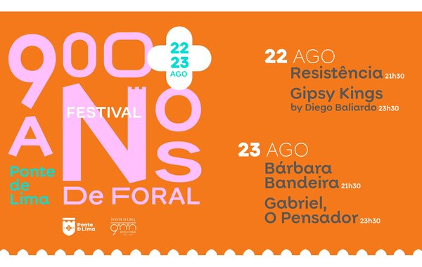Cartaz Festival 900 Anos de Foral