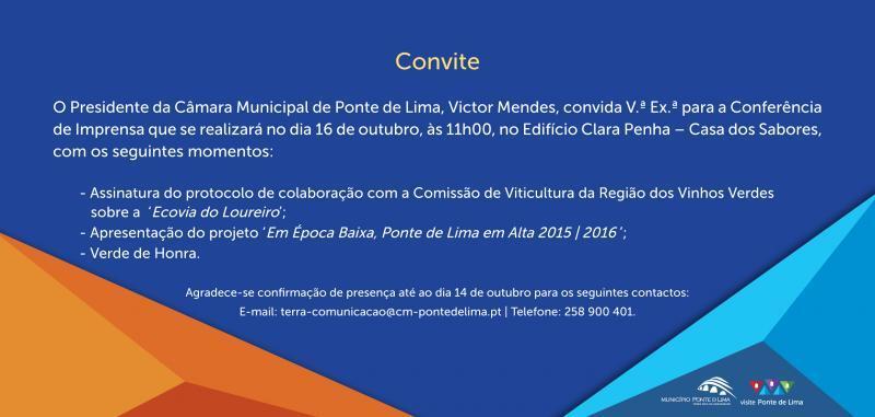 Em &Eacute;poca Baixa, Ponte de Lima em Alta 2015/2016