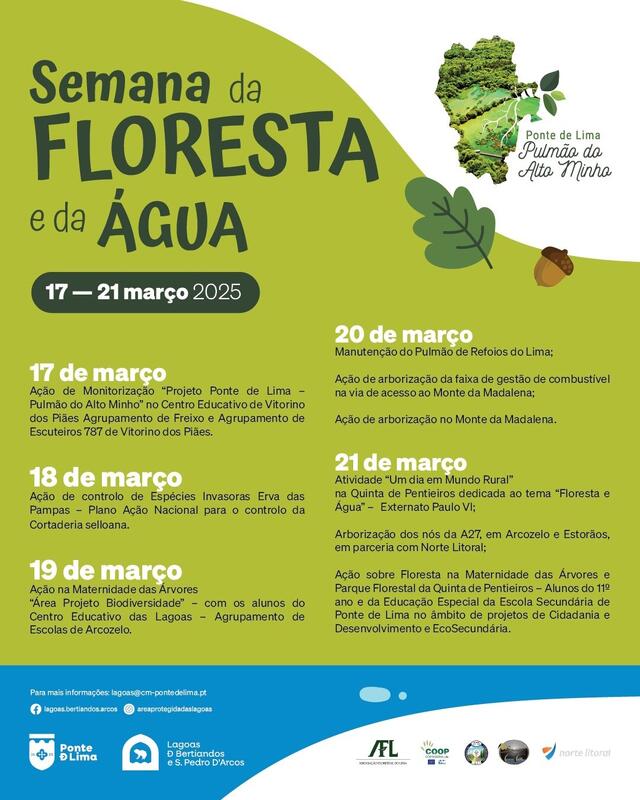 Cartaz da Semana da Floresta e da &Aacute;gua