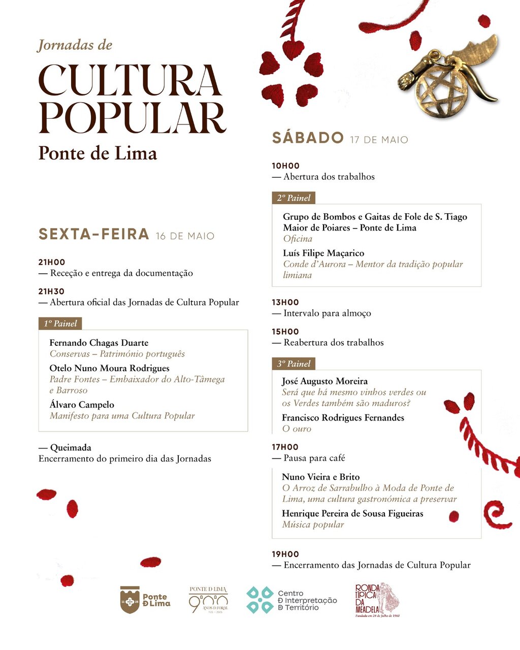 Programa das Jornadas de Cultura Popular